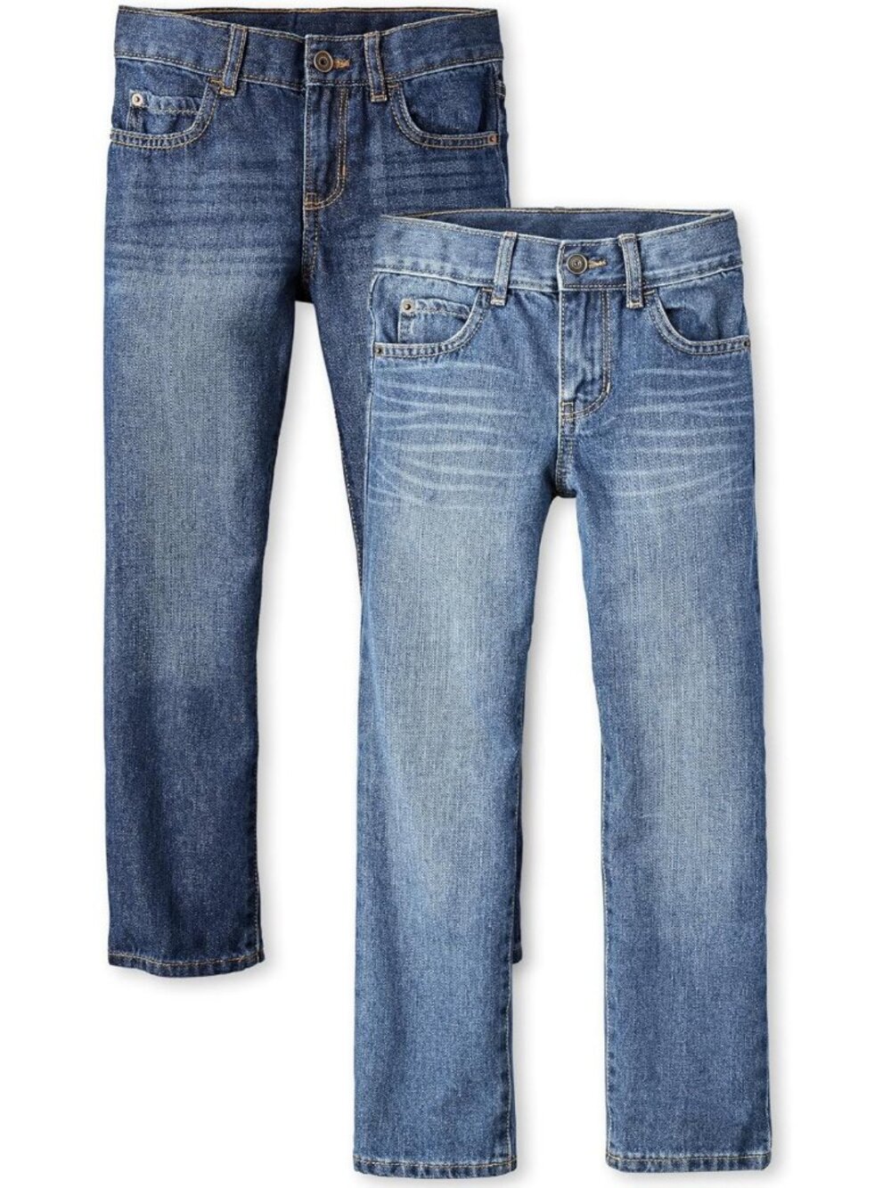 Boys' Straight Leg Jeans - Classic Fit, Durable Denim, Everyday Casual Wear